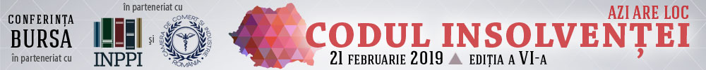 Conferinta BURSA Codul insolventei 2019