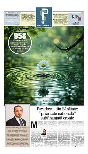 Suplimentul BURSA PREŢUL SĂNĂTĂŢII
