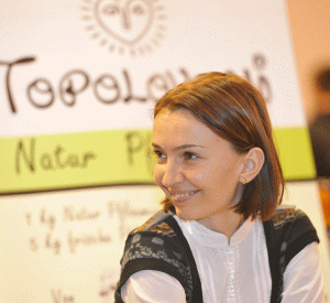 Diana Stanciulov (fiica directorului general), reprezentanta "Sonimpex" la "Săptămâna Verde" (Grune Woche) de la Berlin.