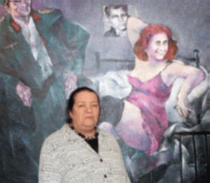 Marilena Murariu şi pictura "Printre gratii de fier"