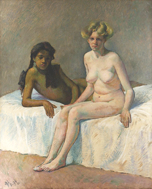 Hans Eder. "Modele în atelier".
