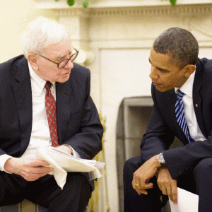 July 14th, 2010, Barack Obama and Warren Buffett, in the Oval Office