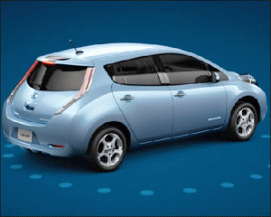 Nissan Leaf, model complet electric produs de compania "Nissan".