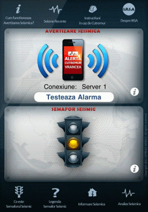 Serviciu de avertizare seismică pe Iphone