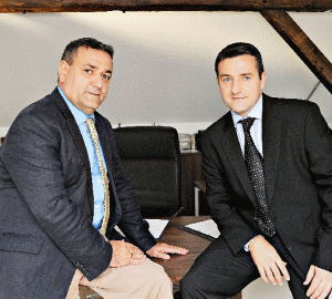 Adrian Bodea, preşedinte Adrem Invest (stânga), alături de Corneliu Bodea, vicepreşedinte