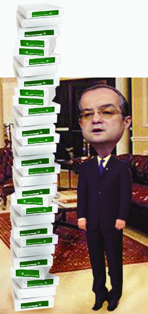 Boc, depăşit de datoriile la stat cu... 63 cm