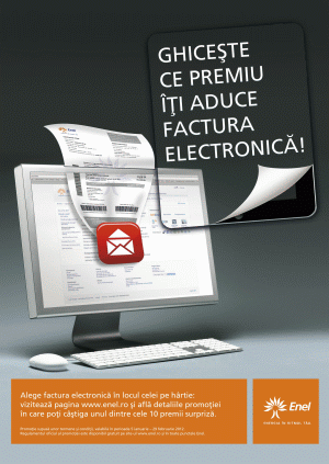 Factura electronică, noul serviciu Enel, aduce un iPad pe săptămână