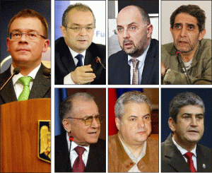 Mihai Răzvan Ungureanu, Emil Boc, Kelemen Hunor, Varujan Pambuccian, Ion Iliescu, Adrian Năstase, Gabriel Oprea
