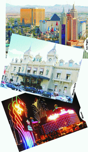Capitalele norocului: Monte Carlo, Las Vegas, Macao