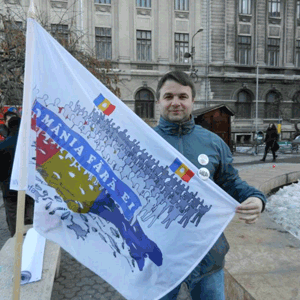 George Epurescu, protestatar Piaţa Universităţii: Clasa politică este ruptă de realitate