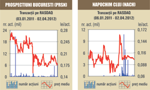 Plus de 2,92% pentru titlurile "Napochim" Cluj