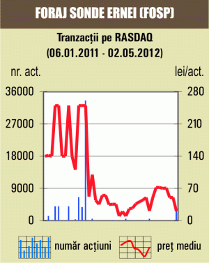 Titlurile "Foraj Sonde" Ernei, în scădere cu 58% 