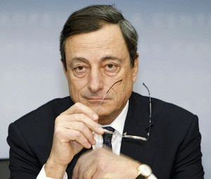 Mario Draghi,preşedintele Băncii Centrale Europene (BCE).