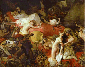 Moartea lui Sardanapal - Eugene Delacroix (1827)