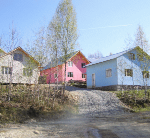 Case construite în zona Cetate