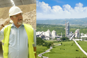 Emil Raicov, directorul fabricii de ciment "Holcim" din Câmpulung; Fabrica de ciment de la Câmpulung