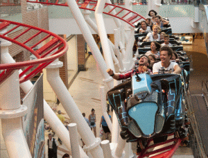 Primul roller coaster indoor din Europa de Est - în AFI Palace