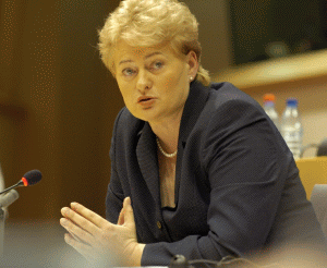 Preşedintele Lituaniei, Dalia Grybauskaite: "Totul este pe mâinile dumneavoastră - bine sau rău - totul depinde de politicienii ţării dumneavoastră".