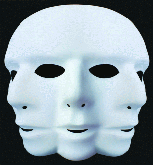 Romanian mask for meeting with the Chinese.