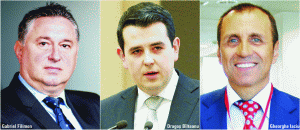 Dragoş Bîlteanu, preşedintele SIF1 Banat-Crişana (centru), poate fi mediatorul conflictului dintre Gabriel Filimon, directorul executiv al SAI Muntenia Invest (stânga), şi Gheorghe Iaciu, cel mai mare acţionar SIF4 (dreapta).