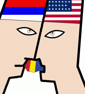 Some analysts claim that the two visits have no connection between them and that they are simply coincidental: "The visits were generated differently, by different persons with different objectives".On the other hand, however, security expert Adrian Baciu said in a TV statement that in the world of secret services, it is not possible that the two visits are accidental, even though they may look so: "These kinds of visits are planned in detail and very far ahead. There is without doubt an agreement between the three governments. I wouldn't be at all surprised if there was a meeting between the two heads of secret services on a neutral ground, like Romania".Of course, given the argument that the meetings are not a coincidence, because they were programmed far in advance, the opposite is also true.