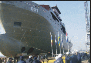 "Şantierul Naval Damen" Galaţi a lansat o navă de 60 milioane de euro