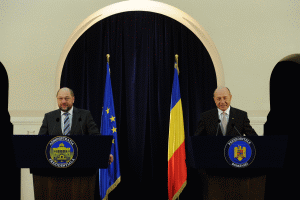 Schulz: "Am fost surprins de observaţiile lui Băsescu, o să îl întreb personal ce a vrut să spună"