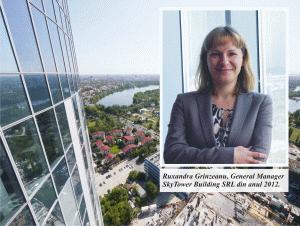 Ruxandra Grinzeanu: "Sky Tower va fi închiriat în totalitate până la finalul anului viitor"