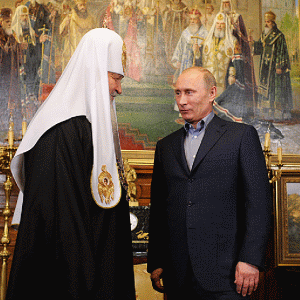 Relaţia foarte bună dintre Patriarhul Kiril şi preşedintele Putin este de notorietate.