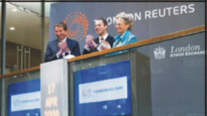 "Thomson Reuters" s-a listat la Londra, Toronto şi New York