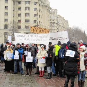 Clienţii băncilor anunţă un nou miting, pentru luna martie.