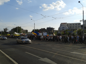 Peste 2.000 de persoane protestează împotriva despăduririlor abuzive