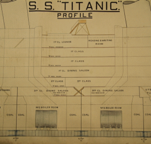 Planurile Titanicului au fost vândute şi ele la o licitaţie internaţională.