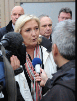 Marine le Pen, preşedintele partidului Frontul Naţional
