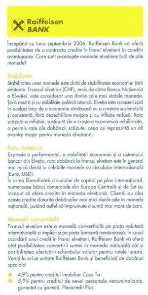Care sunt avantajele francului elveţian faţă de alte monede?