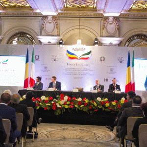 Forumul Economic organizat de Ambasada Italiei la Bucureşti, împreună cu ICE - Agenţia Italiană pentru Comerţ Exterior, în colaborare cu Confindustria Romania şi cu participarea Camerei de Comerţ Italiană şi SACE