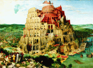 Tower of Babel, a painting by Pieter Bruegel the Elder (1563).