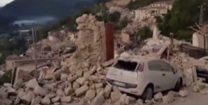 Cutremurul din centrul Italiei (Sursa foto: captură Youtube)