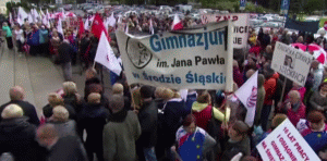 Protest în Polonia (Sursa foto: captură Youtube)