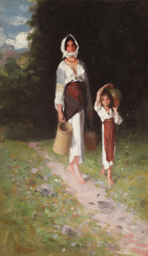 Nicolae Grigorescu - "Ţărăncuţe."
