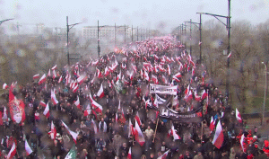 Proteste în Polonia (Sursa foto: captură Youtube)