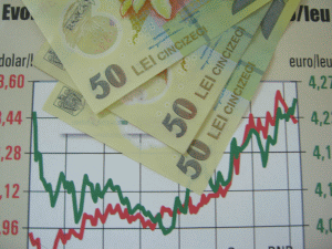 Euro a fost cotat la 4,5006 lei, sub referinţa de vineri