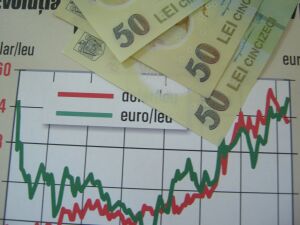 Euro a fost cotat la 4,5337 lei, peste referinţa de ieri