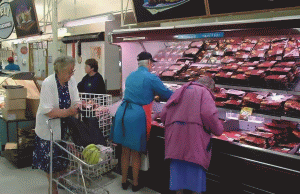 Supermarketul, brutar şi măcelar 