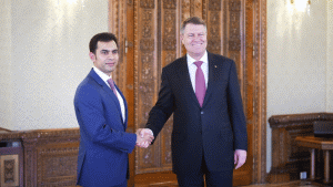 Reza Baqir şi Klaus Iohannis (Sursa foto: Presidency.ro)