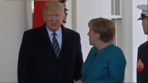 Donald Trump şi Angela Merkel