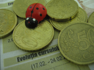 Euro a fost cotat la 4,5152 lei, sub referinţa de vineri