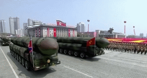 Parada militară din Coreea de Nord (Sursa foto: captură Youtube)