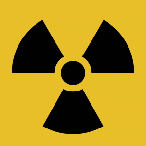 Simbol radioactiv (Sursa foto: Wikipedia)