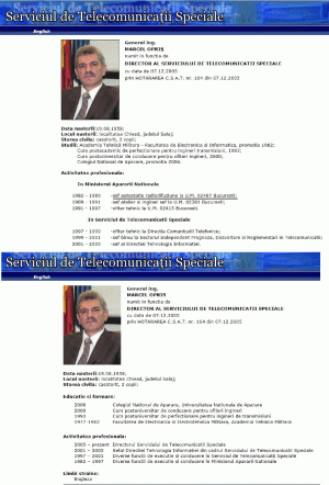 Şeful STS, Marcel Opriş, şi-a "coafat" CV-ul 